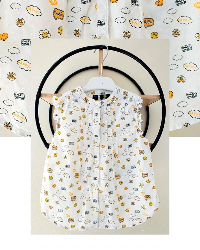 5 ans chemise été smiley